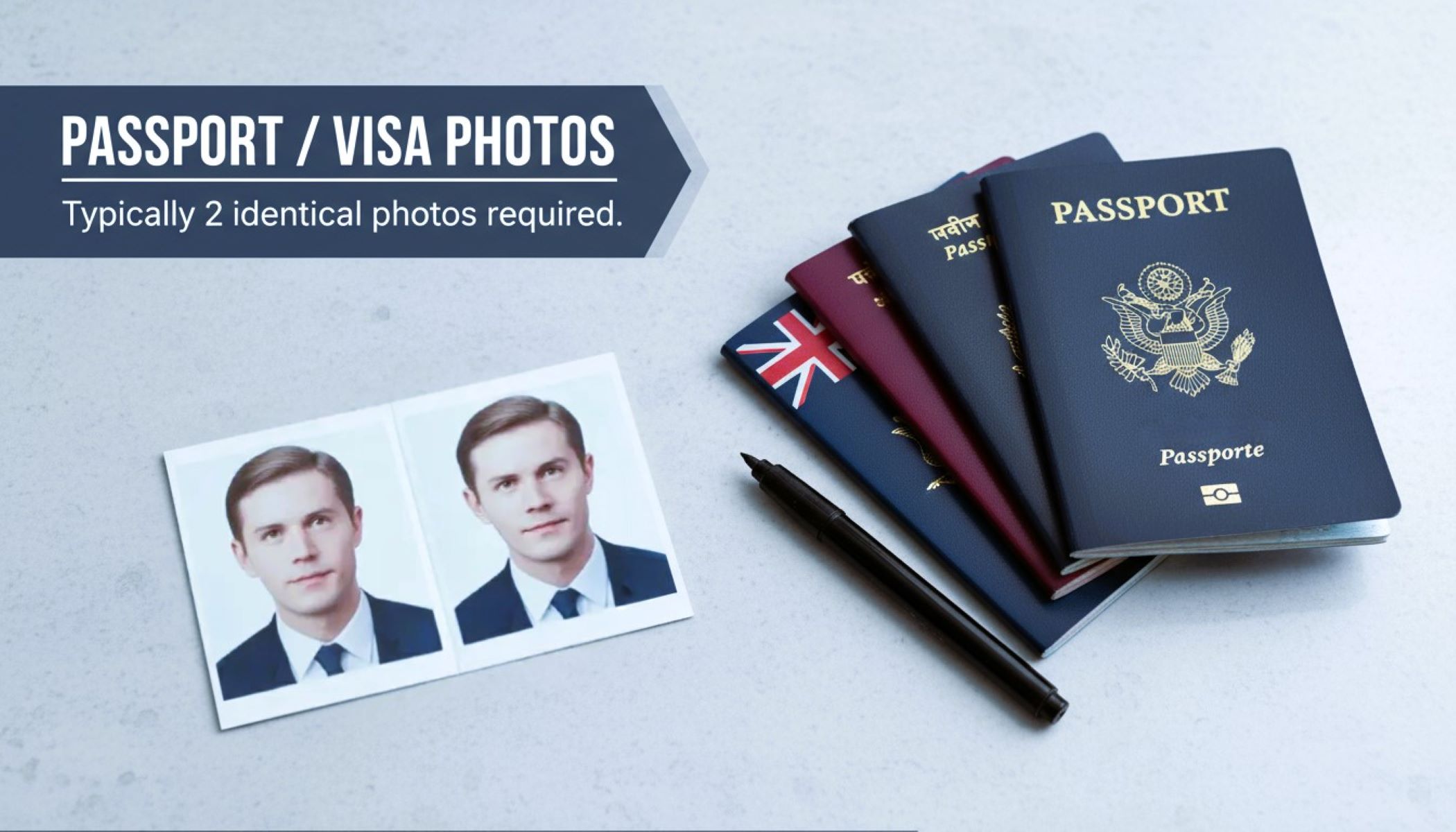 How many photos you need when applying for a passport or visa
