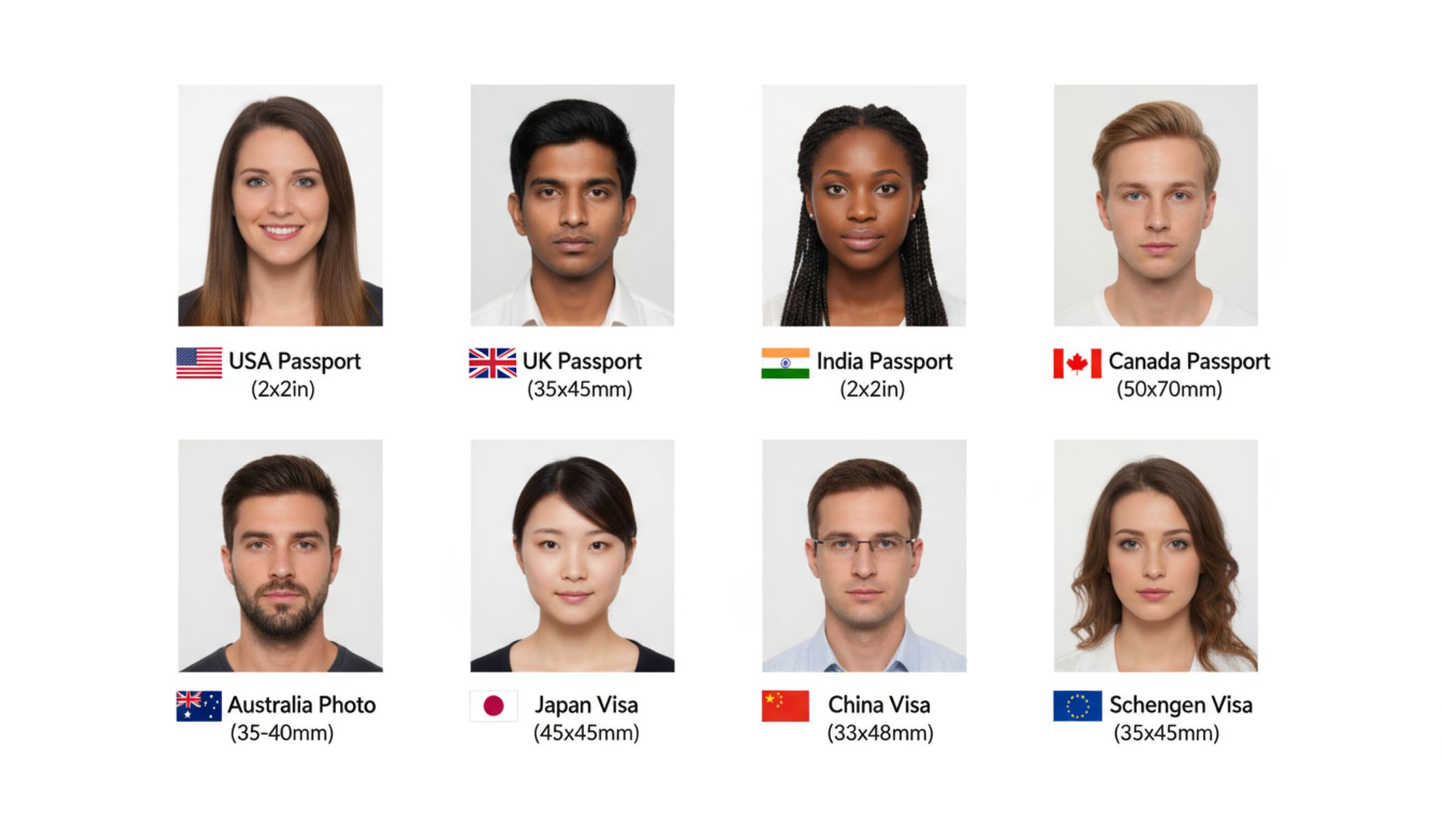 Why it is important to follow the correct photo size for passports and visas